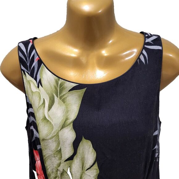 Hilo Hattie Medium Hawaiian Sleeveless Dress Zip USA Made Vintage - Picture 7 of 13